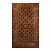 6x9 Charcoal, Brown, Gold Color Hand Knotted Pictorial 100% Wool Transitional Oriental Rug