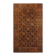 6x9 Charcoal, Brown, Gold Color Hand Knotted Pictorial 100% Wool Transitional Oriental Rug