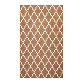 5x8 Brown, Beige, Color Hand Woven All-Over 100% Wool Kilim Oriental Rug