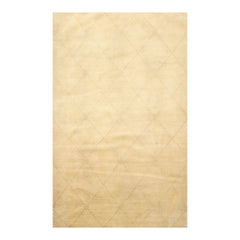 4x6 Pistacchio, Beige, Color Hand Knotted All-Over 100% Wool Modern Oriental Rug