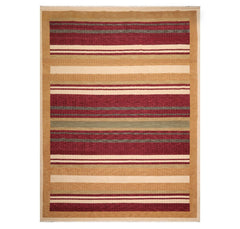 9x12 Burgundy, Tan, Sage Color Hand Knotted All-Over 100% Wool Modern Oriental Rug