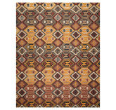 Multi Size Gold Rust Charcoal Color Hand Tufted All-Over 100% Wool Modern Oriental Rug