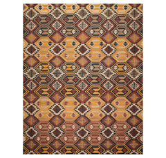 Multi Size Gold Rust Charcoal Color Hand Tufted All-Over 100% Wool Modern Oriental Rug