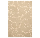 6x9 Gray, Beige, Color Hand Knotted All-Over Wool & Silk Transitional Oriental Rug