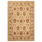 6x9 Beige, Tan, Rust Color Hand Knotted All-Over 100% Wool Traditional Oriental Rug