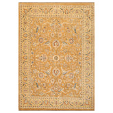 6x9 Caramel, Gold, Beige Color Hand Knotted All-Over 100% Wool Traditional Oriental Rug