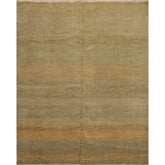 8x10 Moss, Gray, Beige Color Hand Knotted All-Over 100% Wool Modern Oriental Rug