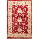 3x5 Wine, Taupe, Beige Color Hand Knotted All-Over 100% Wool Traditional Oriental Rug