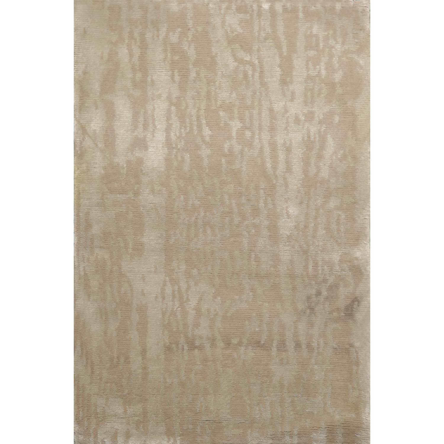 2x3 Tone on Tone Gray, , Color Hand Knotted All-Over Wool & Silk Modern Oriental Rug