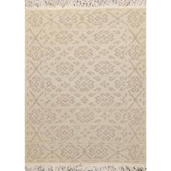 2x3 Tone on Tone Beige, , Color Hand Knotted All-Over 100% Wool Transitional Oriental Rug