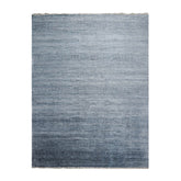 Multi Size Blue Gray Color Hand Knotted Grass Wool & Silk Modern Oriental Rug