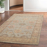 4x6 Mint, Pistacchio, Blush Color Hand Knotted Afghan Oushak 100% Wool Traditional Oriental Rug