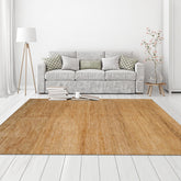 6x9 Tone on tone Gold, , Color Hand Knotted All-Over 100% Wool Modern Oriental Rug