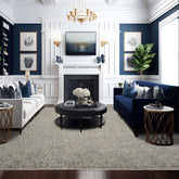 9x12 Gray, Slate, Multi Color Hand Knotted Sherpa 100% Wool Modern & Contemporary Oriental Rug