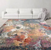 8x10 Beige, Tan, Brown Color Hand Knotted Tibetan Wool & Silk Modern Oriental Rug