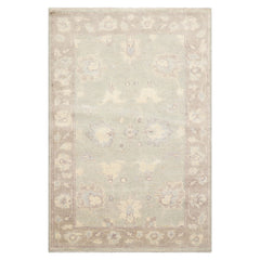 3x5 Light Aqua
Taupe Ivory Color Hand Knotted Oushak 100% Wool Traditional Oriental Rug