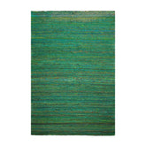 5x7 Emerald, Lime, Multi Color Hand Woven All-Over 100% Raw Silk Modern Oriental Rug