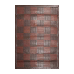 4x6 Brown, Chocolate, Color Hand Made All-Over 100% Wool Modern Oriental Rug