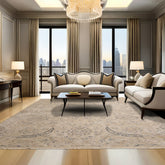 10x14 Beige, Peach, Gray Color Hand Knotted Distressed Quality Wool Traditional Oriental Rug