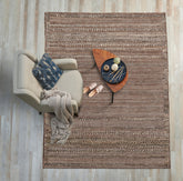 3x5 Brown, Beige, Black Color Hand Knotted Afghan Moroccan Wool Tribal Oriental Rug