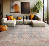 8x10 Slate, Beige, Tan Color Hand Knotted Distressed Wool Traditional Oriental Rug