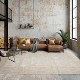 10X14 Mint, Taupe, Brown Color Hand Knotted Afghan Oushak Wool Traditional Oriental Rug