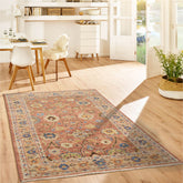 5x7 LoomBloom Heirloom Rust Wool Oriental Rug Turkish Oushak Hand Knotted Design