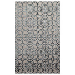 5x8 Gray Teal Charcoal Color Hand Tufted All-Over Wool Transitional Oriental Rug