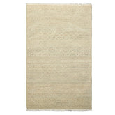 3x5 Gray, Beige, Muted Earth Tones Color Hand Knotted Afghan Oushak Wool Transitional Oriental Rug