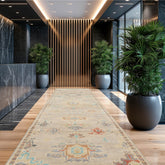 Multi Size Beige, Blue, Gray Color Hand Knotted Oriental Wool Arts & Crafts/Mission Oriental Rug