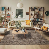 8x10 Gray, Blue, Orange Color Hand Knotted High End Designer Wool Modern Oriental Rug