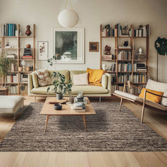 8x10 Gray, Blue, Orange Color Hand Knotted High End Designer Wool Modern Oriental Rug