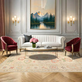 8x10 Beige Ivory Aqua Color Hand Knotted Oriental Wool Arts & Crafts/Mission Oriental Rug