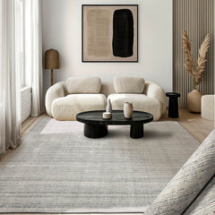 New Zealand Wool Oriental Rug LoomBloom Off White Multi Sizes Hand Loomed Textured Design