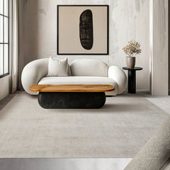 8x10 Mossy Gray Color Hand Tufted Textured New Zealand Wool Contemporary Oriental Rug