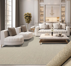 8x10 Tan Moss Color Hand Woven Textured Sisal Modern Oriental Rug