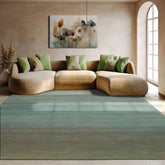 9x12 Turquoise Color Hand Tufted Designer Rug Wool Modern & Contemporary Oriental Rug