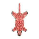 3x5 Ivory, Pink, Coral Color Hand Tufted Novelty Wool Modern Oriental Rug