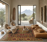 8x10 Sage, Mauve, Peach Color Hand Knotted Wool Arts & Crafts/Mission Oriental Rug