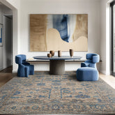 8x10 Beige Oatmeal Gray Color Hand Knotted Oushak Wool Transitional Oriental Rug