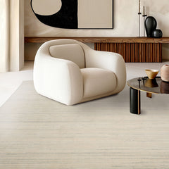 9x12 Ivory Gray Color Hand Loomed Handmade Wool Contemporary Oriental Rug