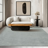 9x12 Slate Color Hand Loomed Handmade Wool Contemporary Oriental Rug