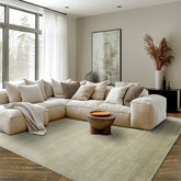 9x12 Moss Color Hand Loomed Handmade Wool Contemporary Oriental Rug