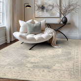 2x3 Celadon Ivory Gray Color Hand Tufted Oriental Wool Traditional Oriental Rug