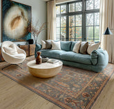 2x3 Slate Beige Lime Color Hand Knotted Wool Traditional Oriental Rug