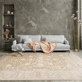 2x3 Blue Gray Ivory Color Hand Knotted Wool Traditional Oriental Rug