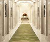 Runner Lime, Tan, Color HAND KNOTTED TIBETAN WOOL MODERN & Contemporary Oriental Rug