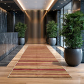 Runner Rust Brown Straw Color HAND KNOTTED TIBETAN WOOL MODERN & Contemporary Oriental Rug