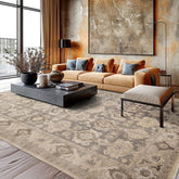 8x10 Gray, Beige, Brown Color HAND KNOTTED OUSHAK WOOL TRADITIONAL Oriental Rug