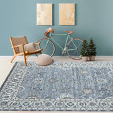 Multi Size Light Blue Gray Beige Color Hand Tufted Handmade Wool Modern & Contemporary Oriental Rug